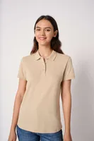 Tricou polo damă iDeal Basic Pique personalizat, pe model