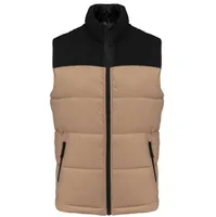 Vestă unisex Kariban Bi-tone Padded Bodywarmer personalizată, maro