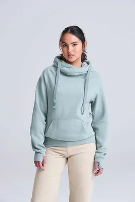 Hanorac unisex Just Hoods Cross Neck