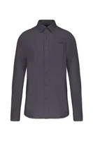 Cămașă bărbați Kariban Cotton Poplin personalizată, gri