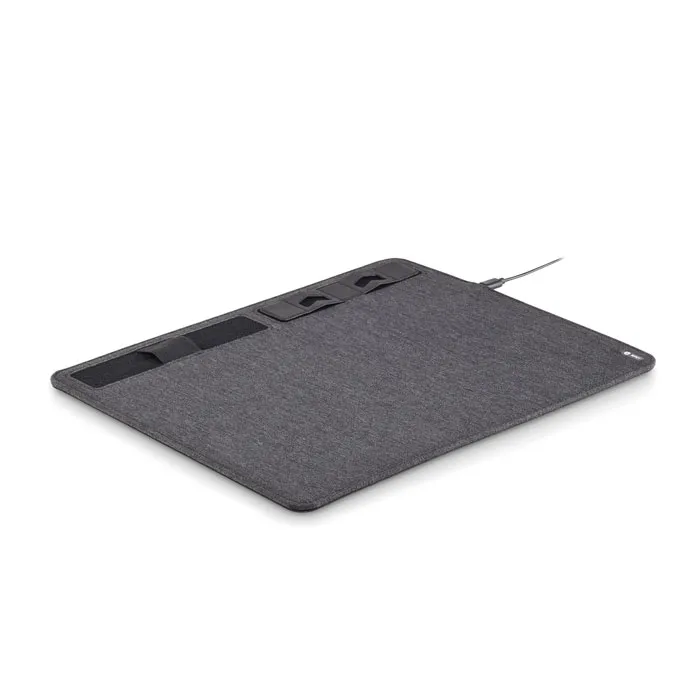 RPET mouse pad cu încărcător 15W
