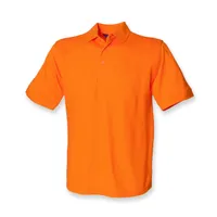 Tricou polo bărbați Henbury Classic 65/35 Pique personalizat, portocaliu