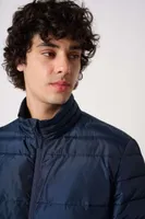 Jachetă bărbați iDeal Basic Padded personalizată, pe model