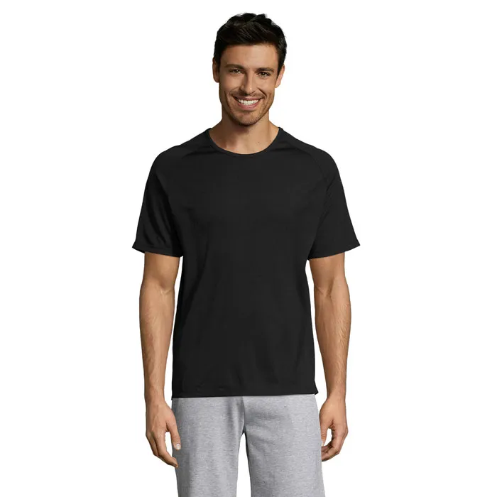Tricou SPORTY MEN personalizat, black