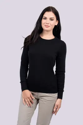 Bluză damă Legend Classics Crew Neck Fine Gauge Cotton Pullover personalizată