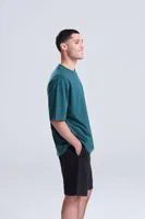 Tricou unisex Ecologie Arrow Recycled Heavy Oversize T personalizat, pe model
