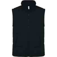 Vestă unisex Kariban Fleece Lined Bodywarmer personalizată, negru