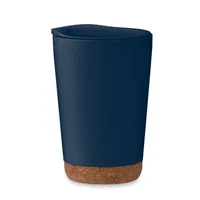 Pahar tumbler cu perete dublu 300 personalizat, albastru marin francez