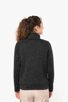 Jachetă damă Kariban Full Zip Heather personalizată, pe model