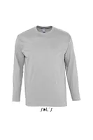 Tricou cu mânecă lungă bărbați SOL'S Monarch Round Collar personalizat, gri