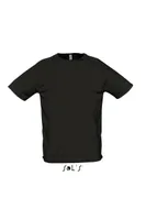 Tricou bărbați SOL'S Sporty Raglan Sleeved personalizat, negru