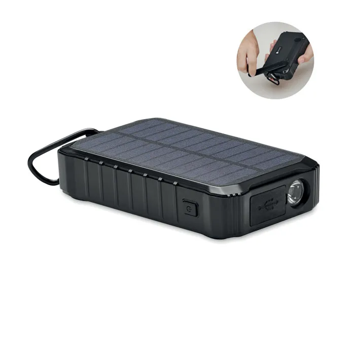 Powerbank solar +dinam 8000mAh personalizat