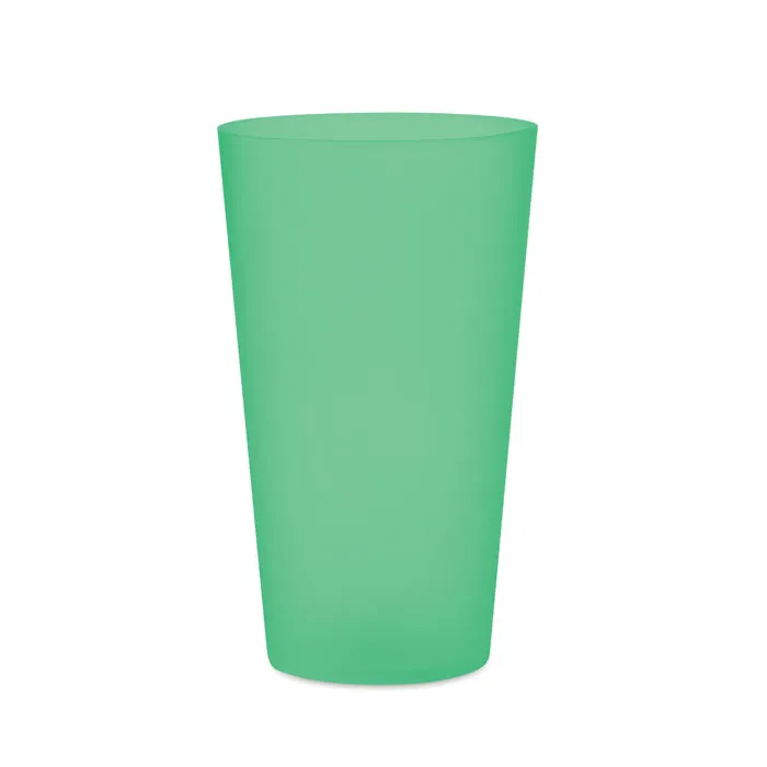 Reusable event cup 500ml personalizat, verde transparent