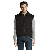 Vestă bărbați Sol's Equinox Pro Bodywarmer personalizată, black