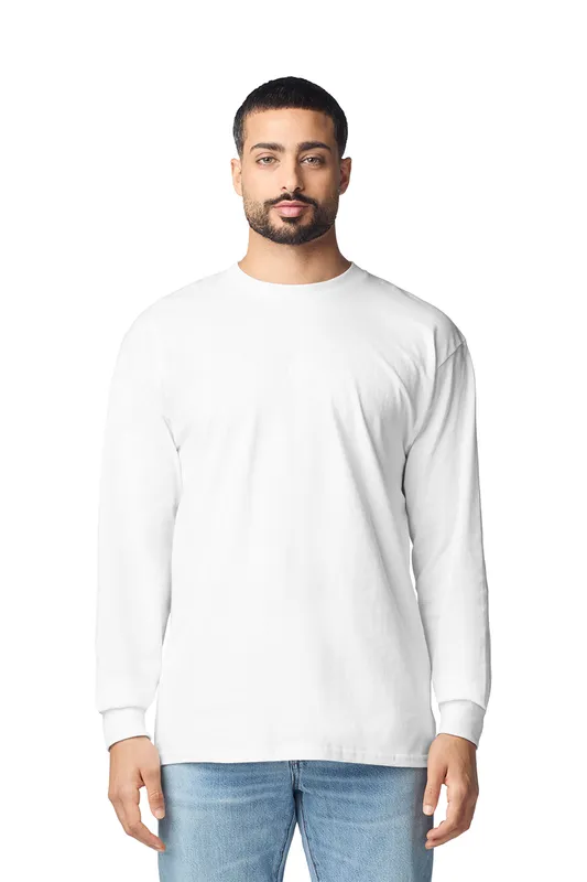 Tricou cu mânecă lungă unisex Gildan Ultra Cotton™ Adult personalizat, pe model