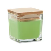 Lumânare parfumată pătrată 50gr personalizat, lime