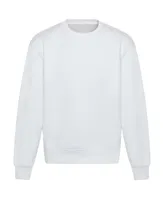 Bluză unisex Just Hoods Signature Heavyweight Sweat personalizată, alb