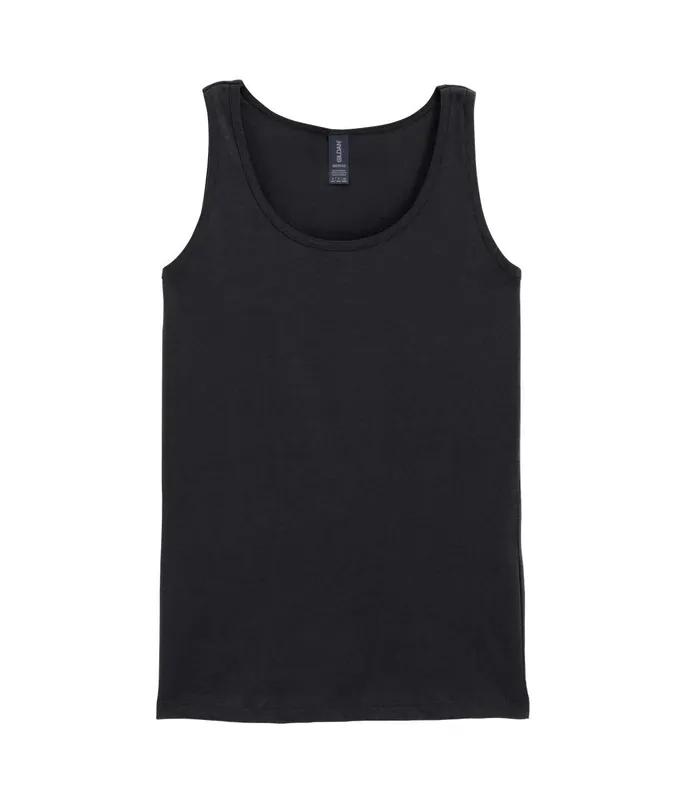 Tricou damă Gildan Softstyle™ Tank Top personalizat, negru