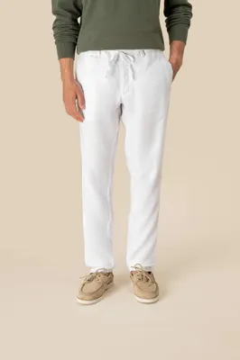 Pantaloni bărbați Spasso Eco-friendly Linen Washed Effect Trousers