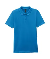 Tricou polo damă Gildan Softstyle™ Double Piqué personalizat, albastru
