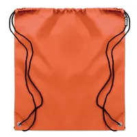 Sac cu cordon 190T RPET personalizat, portocaliu