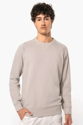 Bluză bărbați Kariban Organic Cotton Crew Neck Raglan Sleeve