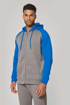 Hanorac unisex Proact Two-tone Zipped Fleece