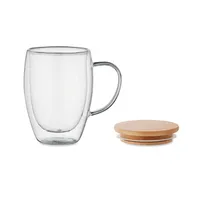 Cană borosilicat 350 ml personalizată, vedere spate