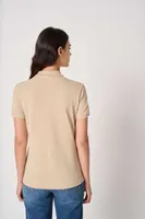 Tricou polo damă iDeal Basic Pique personalizat, pe model