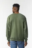 Bluză unisex Gildan Heavy Blend™ Adult Crewneck personalizată, pe model