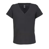 Tricou damă SOL'S Regent V V-neck personalizat, negru