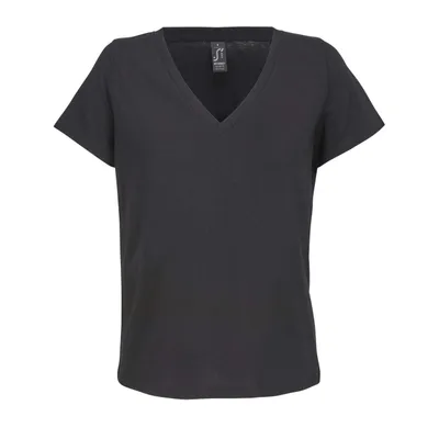 Tricou damă SOL'S Regent V V-neck personalizat, negru