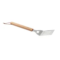 Spatulă BBQ din lemn de fag personalizată, vedere lateral