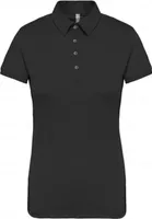 Tricou polo damă Kariban Short Sleeved Jersey personalizat, negru