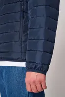 Jachetă bărbați iDeal Basic Padded personalizată, pe model