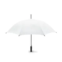 Umbrelă automată unicoloră de personalizată, alb