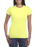 Tricou damă Gildan Softstyle™ personalizat, galben
