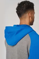 Hanorac unisex Proact Two-tone Zipped Fleece personalizat, pe model