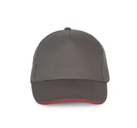 Șapcă K-UP Sandwich Peak 5 Panels personalizată, gri