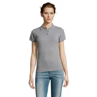 PRIME WOMEN POLO 200g personalizat, gri melange 2