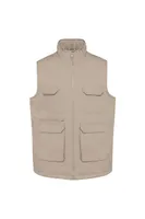 Vestă unisex Designed To Work Padded Multi-pocket Polycotton Vest personalizată, maro