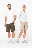 Pantaloni scurți bărbați Kariban Lightweight Multipocket Bermuda Shorts personalizați, pe model