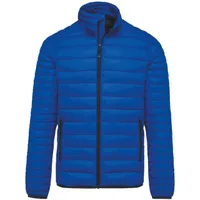 Jachetă bărbați Kariban Lightweight Padded personalizată, albastru