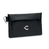 Pouch 600D RPET personalizat, vedere zona de personalizare