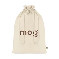 Pungă  mare din bumbac organic personalizată, vedere zona de personalizare