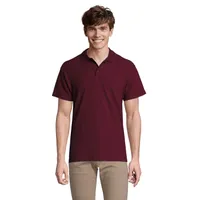Polo SPRING II MEN 210g personalizat, burgundy