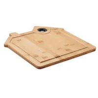 Tocător lemn in forma de casă personalizat