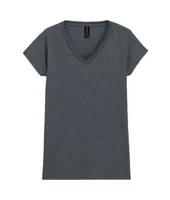 Tricou damă Gildan Softstyle™ V-neck personalizat, gri