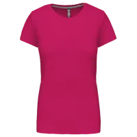 Tricou damă Kariban Short Sleeve Crew Neck personalizat, roz