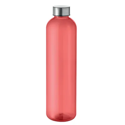 Sticlă RPET 1000ml personalizată, roșu transparent